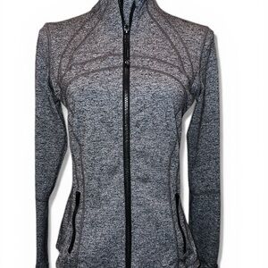 Lululemon Women’s Define Jacket Heathered Black Full Zip-Up Size 8 Luon/Rulu